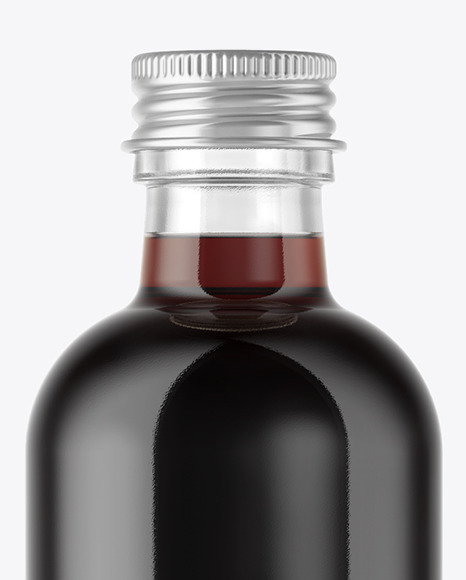 Bottle With Dark Drink Mockup In Bottle Mockups On Yellow Images Object Mockups