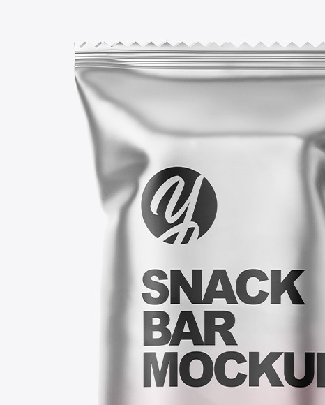 Download Matte Metallic Snack Bar Mockup