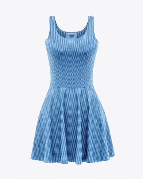 Download Free Skater Dress Mockup - Front View (PSD) - Downloads Mockups | PSD Mockups File