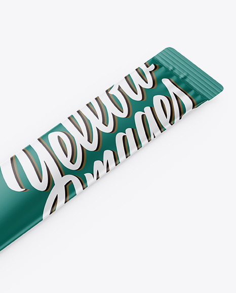 Download Matte Stick Sachet Mockup - Half Side View in Sachet ...