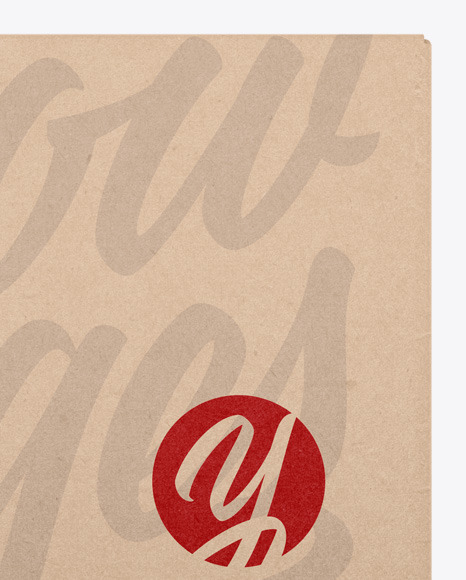 Kraft Box Mockup PSD #1