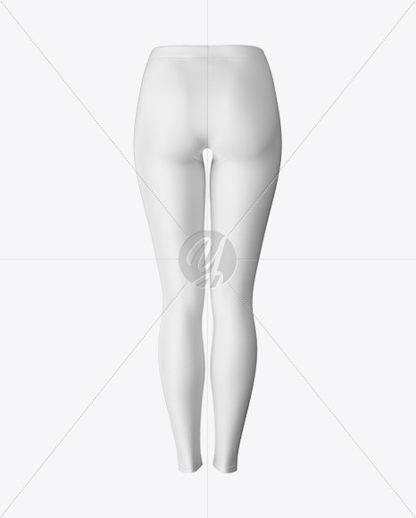 Download Long Leggings Mockup Back View In Apparel Mockups On Yellow Images Object Mockups PSD Mockup Templates