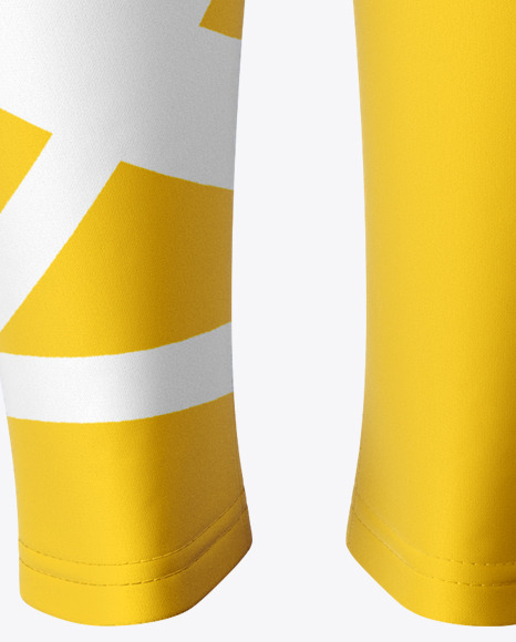 Long Leggings Mockup Back View In Apparel Mockups On Yellow Images Object Mockups