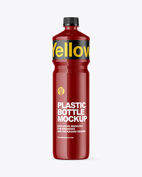 Download Glossy Pet Bottle Mockup In Bottle Mockups On Yellow Images Object Mockups Yellowimages Mockups