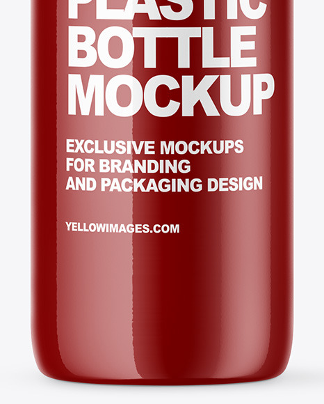 Download Glossy Pet Bottle Mockup In Bottle Mockups On Yellow Images Object Mockups PSD Mockup Templates