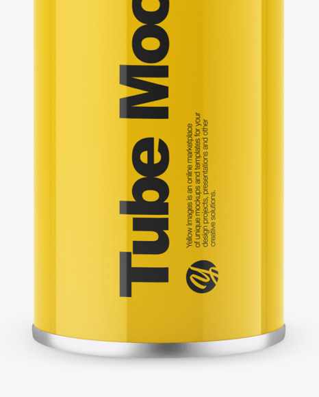 Glossy Sealant Tube Mockup PSD #1