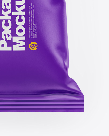 Matte Snack Package Mockup PSD #2