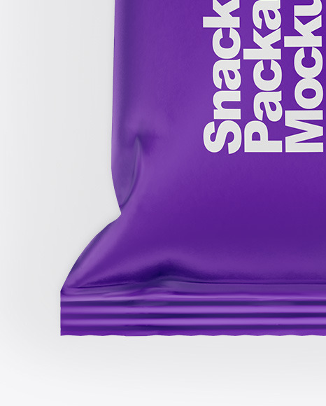 Matte Snack Package Mockup PSD #1