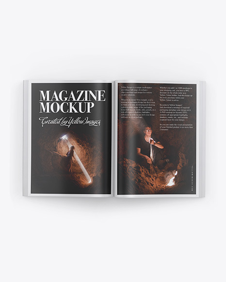 Matte Magazine Mockup PSD #2