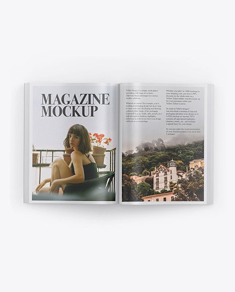 Matte Magazine Mockup PSD #3