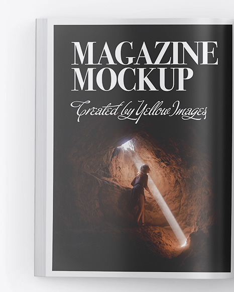 Matte Magazine Mockup PSD #4