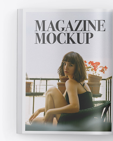 Matte Magazine Mockup PSD #6