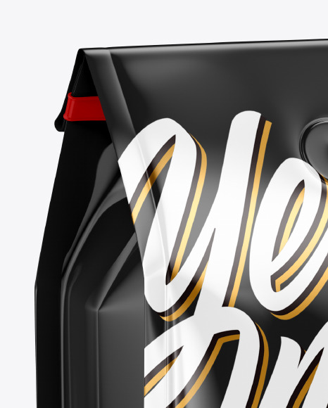 Glossy Coffee Bag Mockup PSD #2