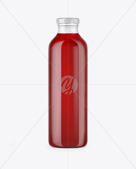 Download Clear Glass Bottle With Cherry Juice Mockup In Bottle Mockups On Yellow Images Object Mockups Yellowimages Mockups