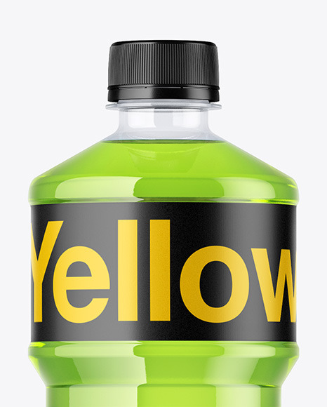 Clear PET Bottle Mockup PSD #2