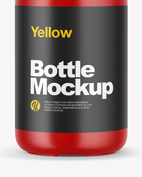 Matte Plastic Bottle Mockup PSD #4