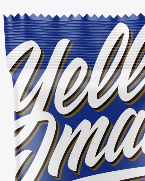Snack Package Mockup Front View PSD #2