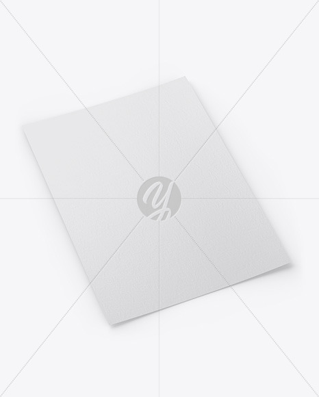 A4 Textured Paper Mockup PSD #3