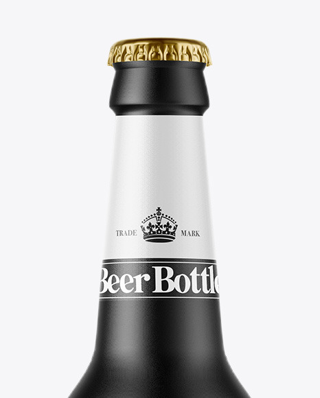 Ceramic Beer Bottle Mockup PSD #2