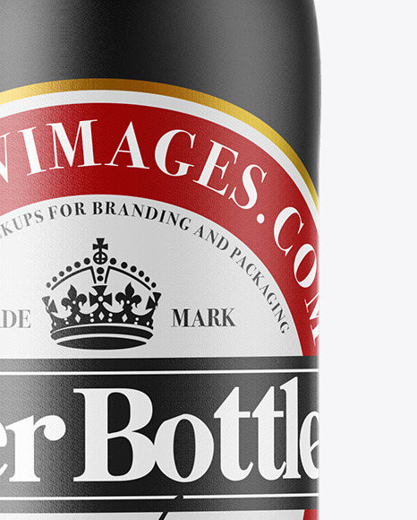 Ceramic Beer Bottle Mockup PSD #1