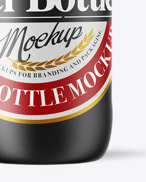 Ceramic Beer Bottle Mockup PSD #6