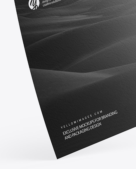Two Textured A4 Papers Mockup PSD #7