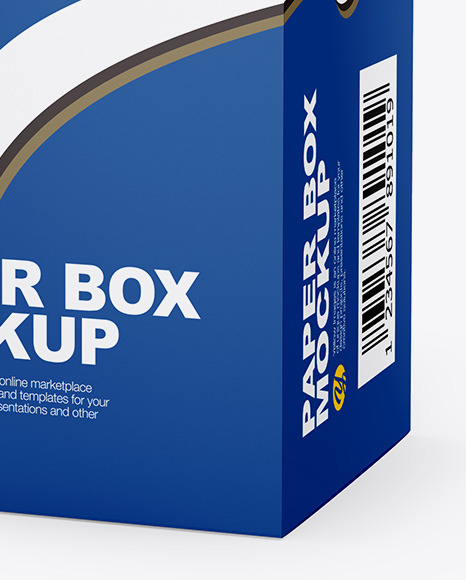 Download Square Textured Box Psd Mockup Half Side View Yellowimages