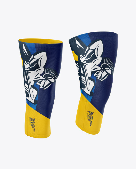 Sports Knee Warmers Mockup In Apparel Mockups On Yellow Images Object Mockups