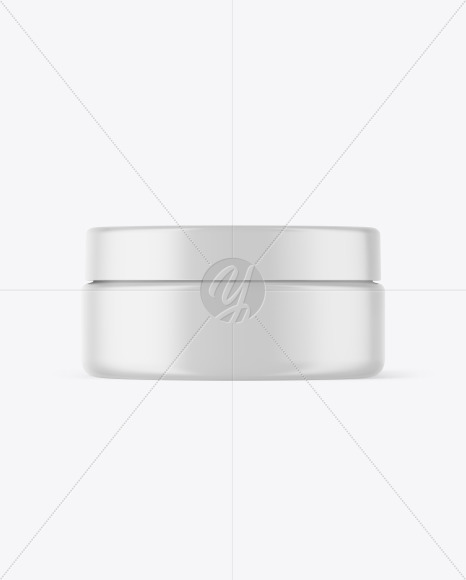 Matte Cosmetic Jar Mockup PSD #1