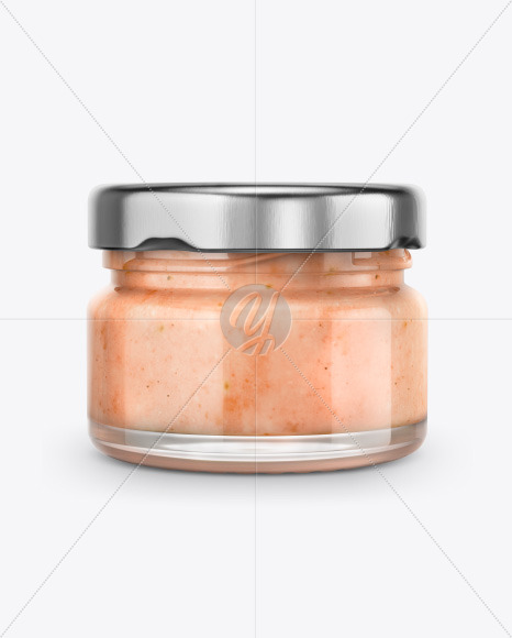 Download Clear Glass Coconut Butter Jar Mockup In Jar Mockups On Yellow Images Object Mockups PSD Mockup Templates