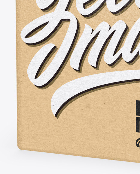 Kraft Box Mockup PSD #1