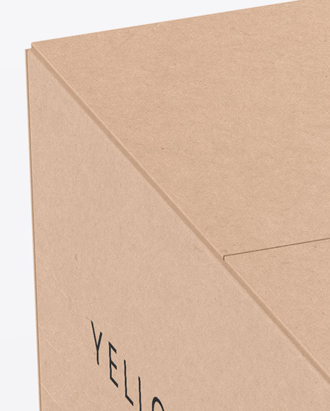 Download Kraft Box Mockup In Box Mockups On Yellow Images Object Mockups