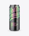 Metallic Can W/ Matte Finish Mockup