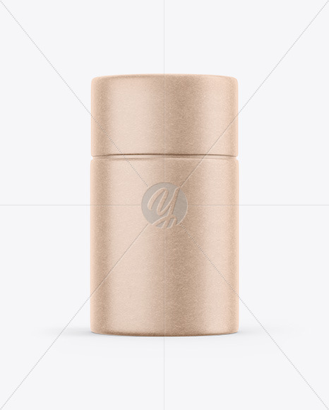 Download Kraft Paper Tube Mockup In Tube Mockups On Yellow Images Object Mockups PSD Mockup Templates