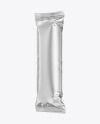 Matte Metallic Snack Package Mockup