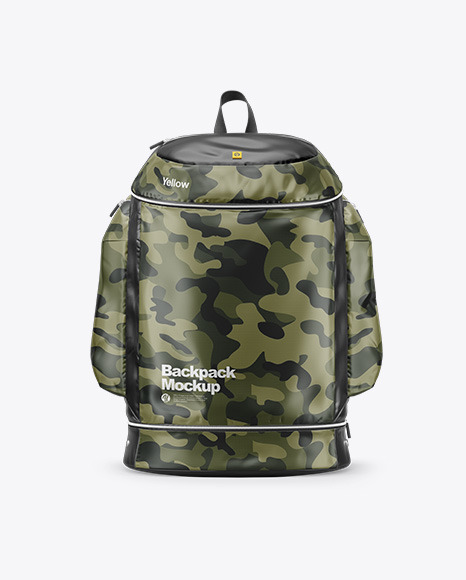 Backpack Mockup In Apparel Mockups On Yellow Images Object Mockups