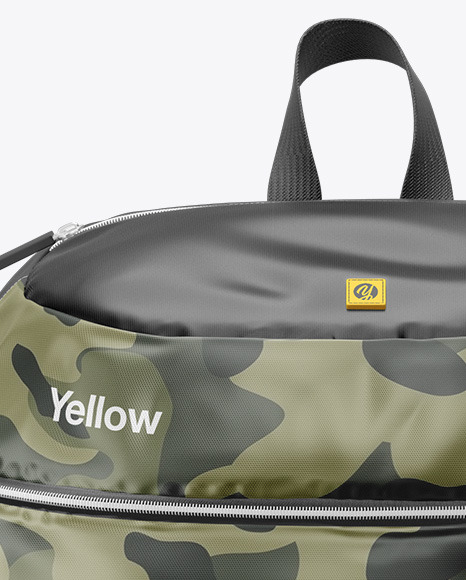 Download Backpack Mockup In Apparel Mockups On Yellow Images Object Mockups PSD Mockup Templates