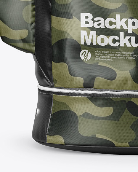 Download Backpack Mockup In Apparel Mockups On Yellow Images Object Mockups PSD Mockup Templates