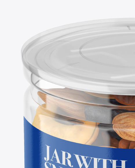 Download Jar With Snacks Mockup In Jar Mockups On Yellow Images Object Mockups PSD Mockup Templates