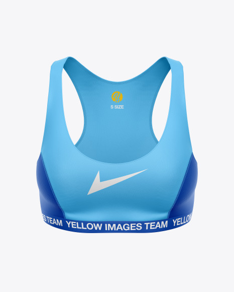 Download Women S Fitness Top Mockup In Apparel Mockups On Yellow Images Object Mockups PSD Mockup Templates