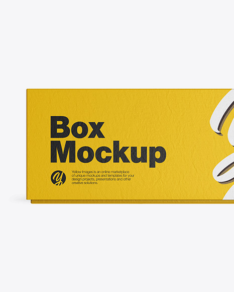 Download Textured Paper Box Mockup In Box Mockups On Yellow Images Object Mockups