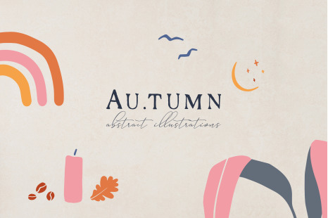Abstract Autumn Illustrations