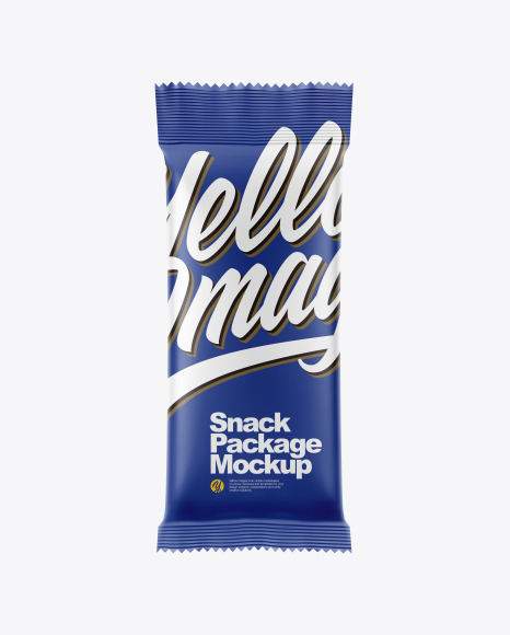 Snack Package Mockup - Front View