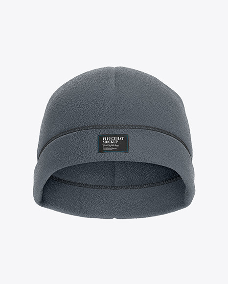 Download Fleece Hat Mockup Front View In Apparel Mockups On Yellow Images Object Mockups