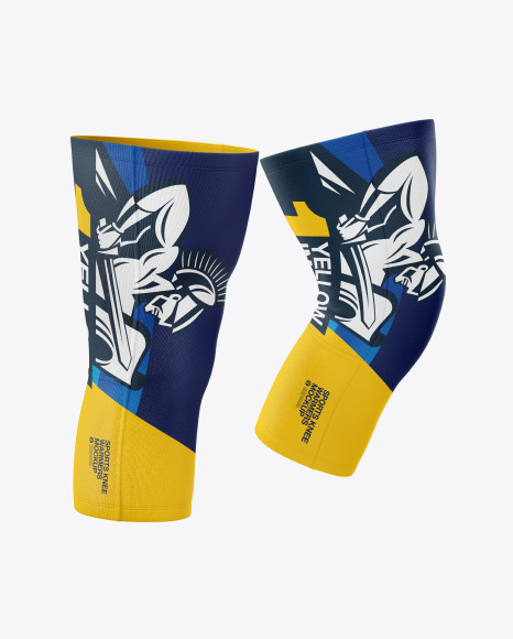 Sports Knee Warmers Mockup In Apparel Mockups On Yellow Images Object Mockups