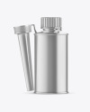 Metallic Bottle w/ Spout Cap Mockup