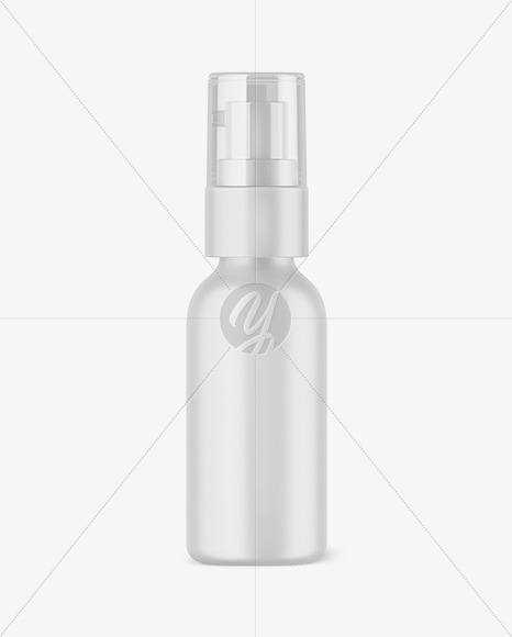 Matte Bottle with Pump Mockup