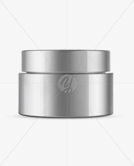 Metallic Cream Jar Mockup In Jar Mockups On Yellow Images Object Mockups