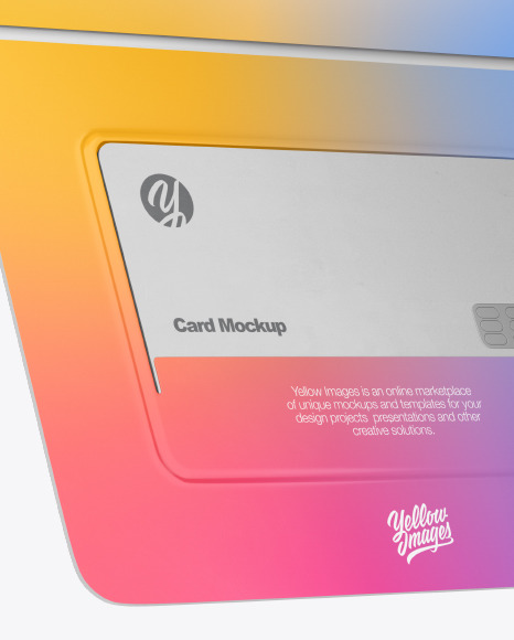 Download Credit Card Envelope Mockup In Stationery Mockups On Yellow Images Object Mockups PSD Mockup Templates