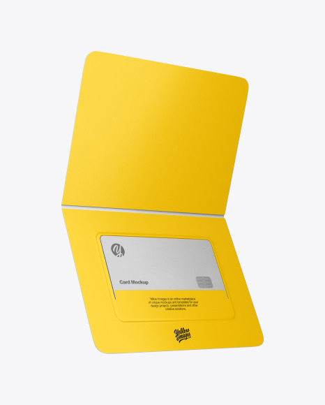 Download Credit Card Envelope Mockup In Stationery Mockups On Yellow Images Object Mockups